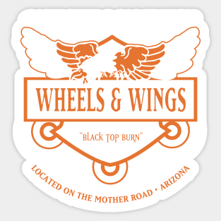 Wheels & Wings Sticker